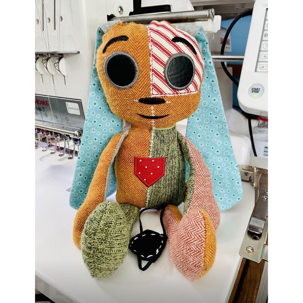 Handmade Lost Ollie Doll Plush toy with bell eye patch Star in pocket Sp… - Picture 6 of 7